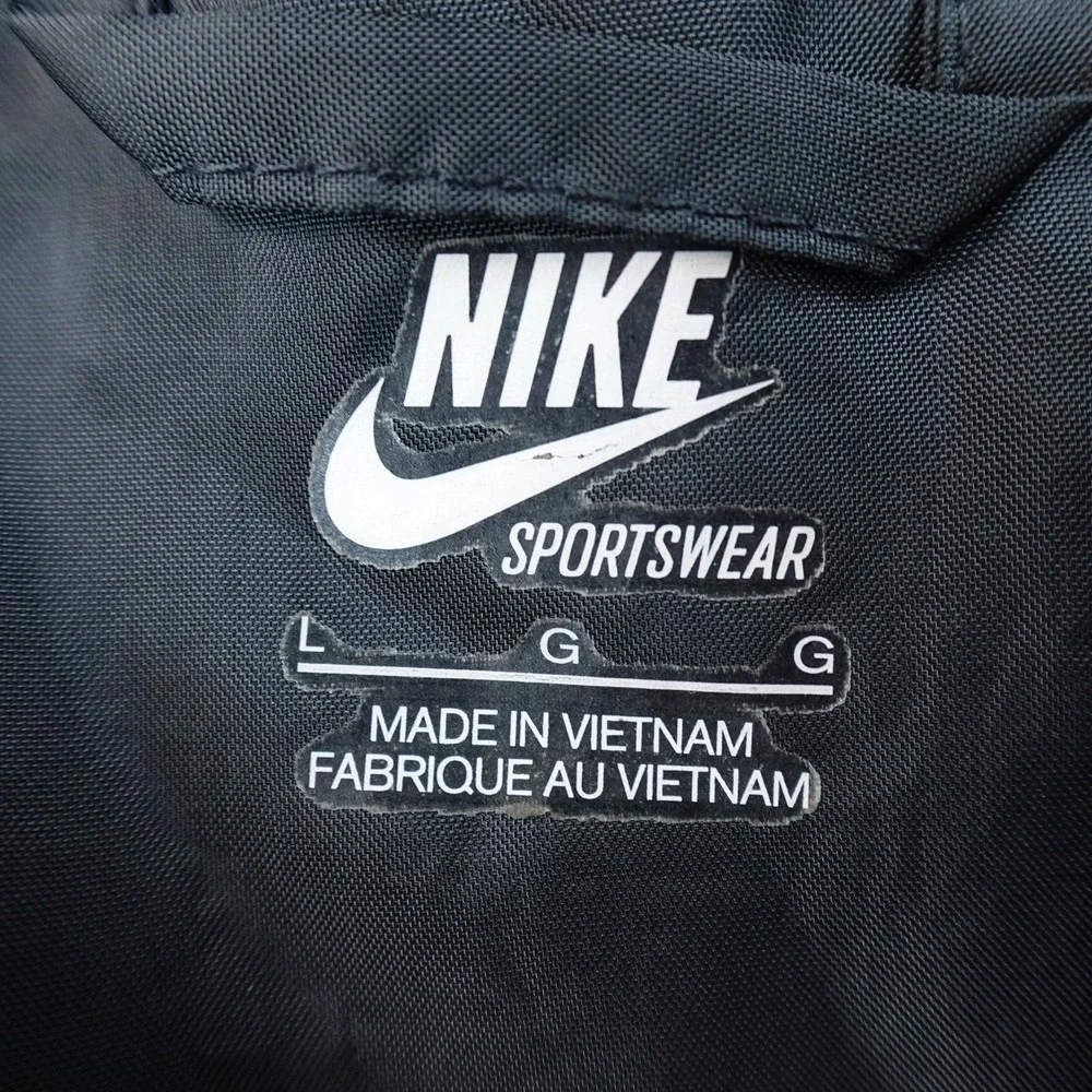 Nike Jacket Mens L Black Sportswear Windrunner Hooded Windbreaker Full‎ Zip Coat
